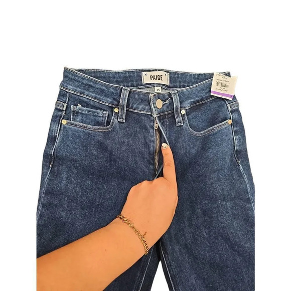 Nwot Paige Cindy High Rise Straight Ankle Jeans Sz 25 - Picture 5 of 10